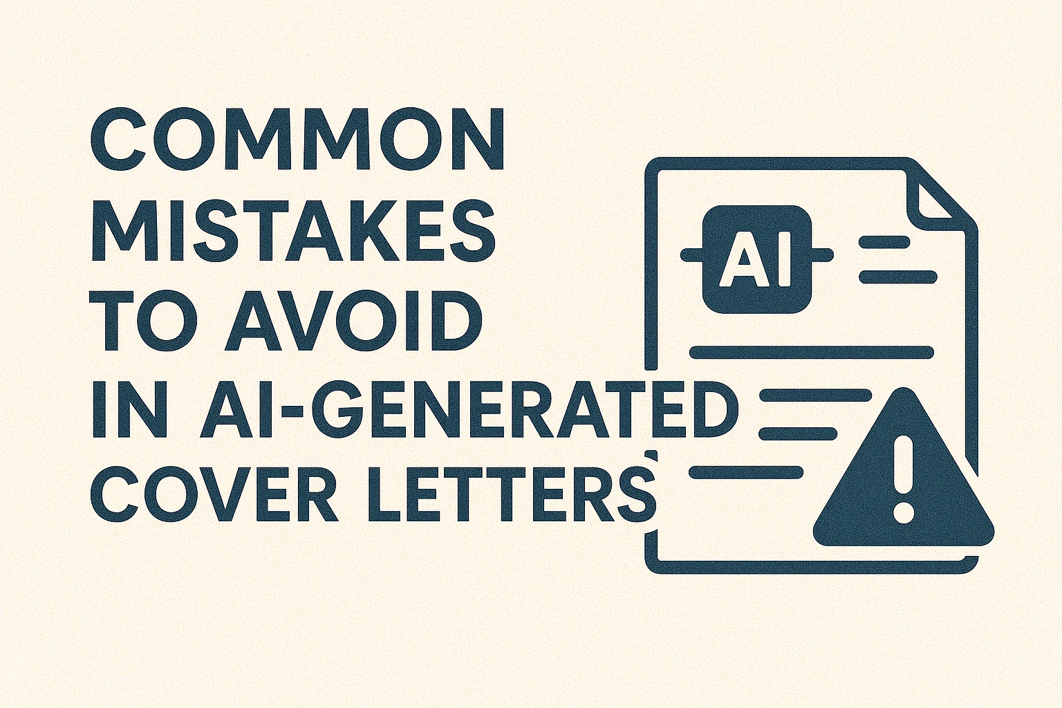 Common Mistakes to Avoid in AI-Generated Cover Letters